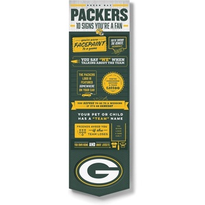 image:imageYouTheFan Officiallylicensed NFL 6x19 Top 10 Signs Banner  humorous descriptions  fun sports fan phrases original design indoor team wall decor fan giftGreen Bay Packers