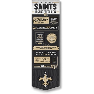 image:imageYouTheFan Officiallylicensed NFL 6x19 Top 10 Signs Banner  humorous descriptions  fun sports fan phrases original design indoor team wall decor fan giftNew Orleans Saints