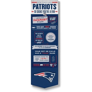 image:imageYouTheFan Officiallylicensed NFL 6x19 Top 10 Signs Banner  humorous descriptions  fun sports fan phrases original design indoor team wall decor fan giftNew England Patriots