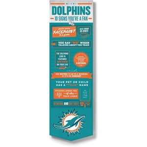 image:imageYouTheFan Officiallylicensed NFL 6x19 Top 10 Signs Banner  humorous descriptions  fun sports fan phrases original design indoor team wall decor fan giftMiami Dolphins