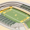 image:imageYouTheFan NCAA Butler Bulldogs 5Layer StadiumView 3D Wall Art  Hinkle FieldhouseBaylor Bears