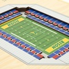 image:imageYouTheFan NCAA Butler Bulldogs 5Layer StadiumView 3D Wall Art  Hinkle FieldhouseNorth Dakota State Bison