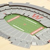 image:imageYouTheFan NCAA Butler Bulldogs 5Layer StadiumView 3D Wall Art  Hinkle FieldhouseWisconsin Badgers