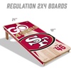 image:imageYouTheFan NFL 2 x 4 Professional Wood Cornhole Game with Logo BagsTeam Colors