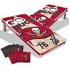 image:imageYouTheFan NFL 2 x 4 Professional Wood Cornhole Game with Logo BagsTeam Colors