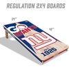 image:imageYouTheFan NFL 2 x 4 Professional Wood Cornhole Game with Logo BagsTeam Colors