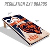 image:imageYouTheFan NFL 2 x 4 Professional Wood Cornhole Game with Logo BagsTeam Colors
