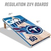 image:imageYouTheFan NFL 2 x 4 Professional Wood Cornhole Game with Logo BagsTeam Colors