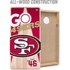 image:imageYouTheFan NFL 2 x 4 Professional Wood Cornhole Game with Logo BagsTeam Colors