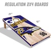 image:imageYouTheFan NFL 2 x 4 Professional Wood Cornhole Game with Logo BagsTeam Colors
