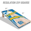 image:imageYouTheFan NFL 2 x 4 Professional Wood Cornhole Game with Logo BagsTeam Colors