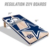 image:imageYouTheFan NFL 2 x 4 Professional Wood Cornhole Game with Logo BagsTeam Colors