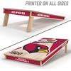 image:imageYouTheFan NFL 2 x 4 Professional Wood Cornhole Game with Logo BagsTeam Colors