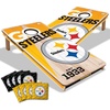 image:imageYouTheFan NFL 2 x 4 Professional Wood Cornhole Game with Logo BagsTeam Colors
