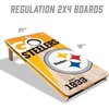 image:imageYouTheFan NFL 2 x 4 Professional Wood Cornhole Game with Logo BagsTeam Colors