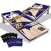 image:imageYouTheFan NFL 2 x 4 Professional Wood Cornhole Game with Logo BagsTeam Colors