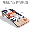 image:imageYouTheFan NFL 2 x 4 Professional Wood Cornhole Game with Logo BagsTeam Colors