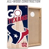 image:imageYouTheFan NFL 2 x 4 Professional Wood Cornhole Game with Logo BagsTeam Colors