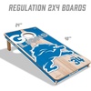 image:imageYouTheFan NFL 2 x 4 Professional Wood Cornhole Game with Logo BagsTeam Colors