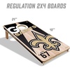 image:imageYouTheFan NFL 2 x 4 Professional Wood Cornhole Game with Logo BagsTeam Colors