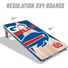 image:imageYouTheFan NFL 2 x 4 Professional Wood Cornhole Game with Logo BagsTeam Colors