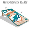 image:imageYouTheFan NFL 2 x 4 Professional Wood Cornhole Game with Logo BagsTeam Colors