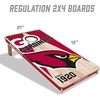 image:imageYouTheFan NFL 2 x 4 Professional Wood Cornhole Game with Logo BagsTeam Colors