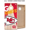 image:imageYouTheFan NFL 2 x 4 Professional Wood Cornhole Game with Logo BagsTeam Colors