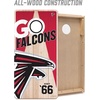 image:imageYouTheFan NFL 2 x 4 Professional Wood Cornhole Game with Logo BagsTeam Colors