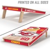 image:imageYouTheFan NFL 2 x 4 Professional Wood Cornhole Game with Logo BagsTeam Colors