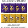 image:imageYouTheFan NFL 2 x 4 Professional Wood Cornhole Game with Logo BagsTeam Colors
