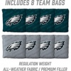image:imageYouTheFan NFL 2 x 4 Professional Wood Cornhole Game with Logo BagsTeam Colors