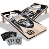 image:imageYouTheFan NFL 2 x 4 Professional Wood Cornhole Game with Logo BagsTeam Colors