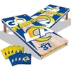image:imageYouTheFan NFL 2 x 4 Professional Wood Cornhole Game with Logo BagsTeam Colors