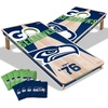 image:imageYouTheFan NFL 2 x 4 Professional Wood Cornhole Game with Logo BagsTeam Colors