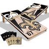 image:imageYouTheFan NFL 2 x 4 Professional Wood Cornhole Game with Logo BagsTeam Colors