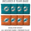 image:imageYouTheFan NFL 2 x 4 Professional Wood Cornhole Game with Logo BagsTeam Colors