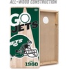 image:imageYouTheFan NFL 2 x 4 Professional Wood Cornhole Game with Logo BagsTeam Colors