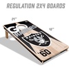 image:imageYouTheFan NFL 2 x 4 Professional Wood Cornhole Game with Logo BagsTeam Colors