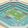 image:imageYouTheFan NFL 5Layer StadiumView Wall ArtMiami Dolphins