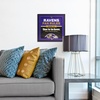 image:imageYouTheFan Officiallylicensed NFL Fan Rules Wall Art multiple layers humorous team artwork sports fan motto showcases funny rules indoor decorBaltimore Ravens