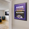image:imageYouTheFan Officiallylicensed NFL Fan Rules Wall Art multiple layers humorous team artwork sports fan motto showcases funny rules indoor decorBaltimore Ravens