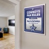 image:imageYouTheFan Officiallylicensed NFL Fan Rules Wall Art multiple layers humorous team artwork sports fan motto showcases funny rules indoor decorDallas Cowboys
