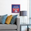 image:imageYouTheFan Officiallylicensed NFL Fan Rules Wall Art multiple layers humorous team artwork sports fan motto showcases funny rules indoor decorNew York Giants