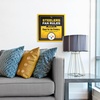 image:imageYouTheFan Officiallylicensed NFL Fan Rules Wall Art multiple layers humorous team artwork sports fan motto showcases funny rules indoor decorPittsburgh Steelers