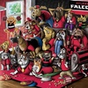 image:imageYouTheFan Officiallylicensed NFL Purebred 3D Wall Art  Humorous original handdrawn cartoon artwork multilayer funny gift indoor team decorAtlanta Falcons