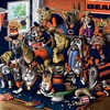 image:imageYouTheFan Officiallylicensed NFL Purebred 3D Wall Art  Humorous original handdrawn cartoon artwork multilayer funny gift indoor team decorChicago Bears