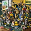 image:imageYouTheFan Officiallylicensed NFL Purebred 3D Wall Art  Humorous original handdrawn cartoon artwork multilayer funny gift indoor team decorGreen Bay Packers