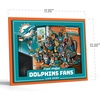 image:imageYouTheFan Officiallylicensed NFL Purebred 3D Wall Art  Humorous original handdrawn cartoon artwork multilayer funny gift indoor team decorMiami Dolphins