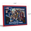 image:imageYouTheFan Officiallylicensed NFL Purebred 3D Wall Art  Humorous original handdrawn cartoon artwork multilayer funny gift indoor team decorNew England Patriots